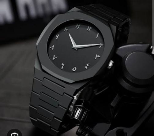 Full Black Aura Quartz Watch – Lightweight Design, , Premium Quality & Finish – Best Quality Analog Watch For Boys – Watch For Men | Full Black Color Watch (with Random Box)